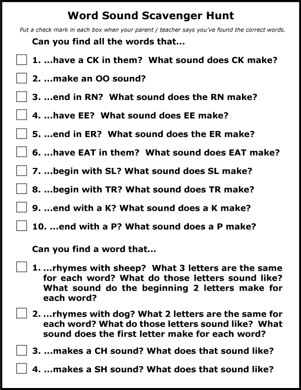 A phonics word sound scavenger hunt. Part of a farm themed spelling activity for kids from preschool thru 2nd grade. Free printable pdf. #farmunit #grade2 #grade1 #spelling #homeschool